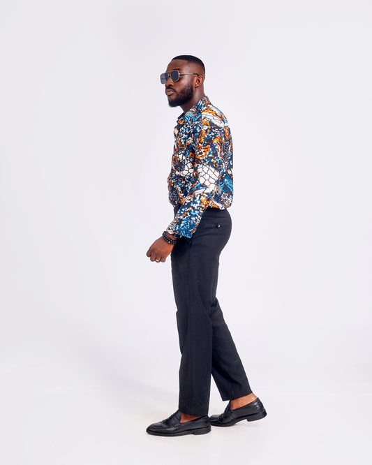 Corporate Casual Set: Long Sleeve Top & Pant Trouser